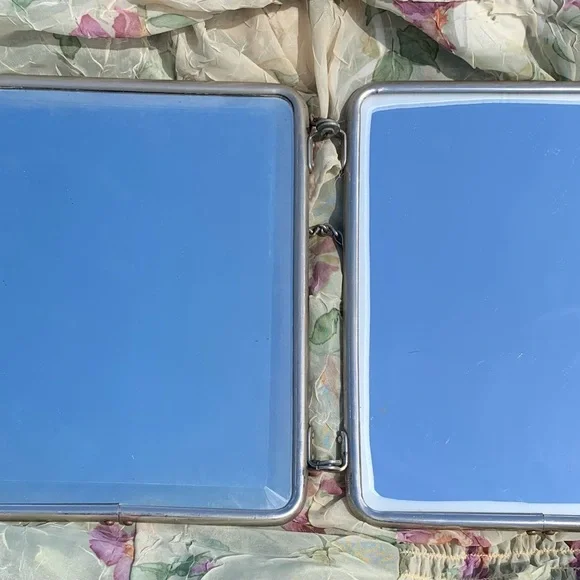 Vintage French Triptych 1950’s Tri-Fold Vanity Barber Mirror - Picture 17 of 17